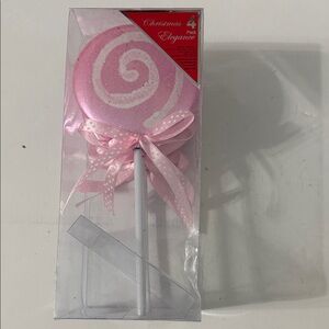 Pink Swirl Lollipop Ornaments - 4 Pack